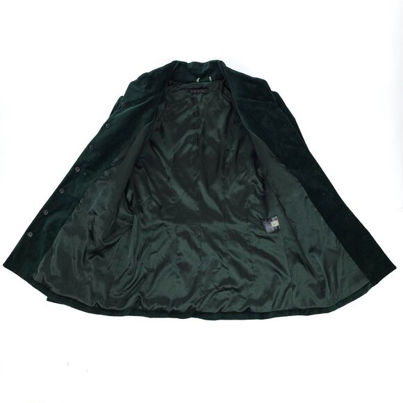 ELIE TAHARI Velvet Leather Military Jacket Boho French Girl Old Money Academia - Picture 10 of 12